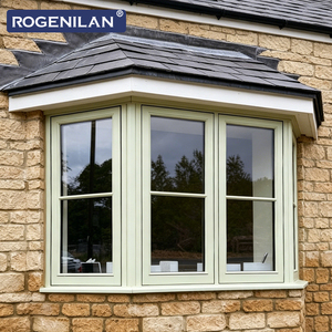 Fenêtres à battants Rogenilan en aluminium à double vitrage, écoénergétiques, avec grille, pour extérieur, vitrage trempé - Product Image 1