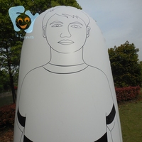 Mannequin de football gonflable pour adulte de 2 m, mannequin d'entraînement, défense, grand