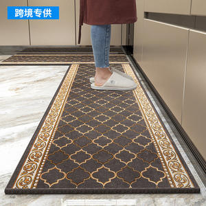 แผ่นรองพื้นครัวลายตาข่ายรูปสี่เหลี่ยมผืนผ้า ผลิตจากโพลีเอสเตอร์ กันน้ำ กันลื่น สำหรับใช้ในครัว - Product Image 2