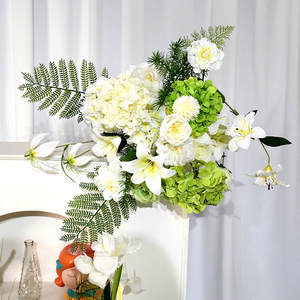 Flor Artificial de Tela de Seda de la Serie Blanca para Decoración de Bodas <span class=keywords><strong>y</strong></span> Decoración de Hoteles - Product Image 4