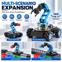Kit de bras robotique programmable à 6 axes au prix le plus bas avec vision IA, commande vocale, ESP32, STM32, bras robotique open source pour l'éducation