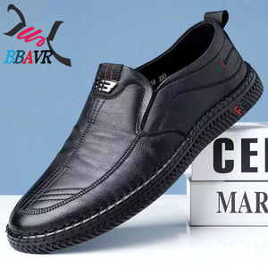Chaussures habillées décontractées pour hommes les plus vendues en cuir PU respirant avec semelle intérieure en caoutchouc – Prix de gros - Product Image 2