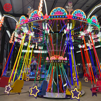 Chaise volante Aile d'ange pour enfants et adultes avec lumières LED, idéale pour centre commercial, aire de jeux intérieure, parc familial, foire nocturne