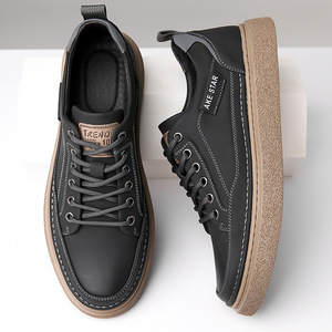 รองเท้าผ้าใบหนังลำลองสำหรับผู้ชาย Ake Star ส้นเตี้ย บุนุ่ม ใส่ทำงานหรือพักผ่อนได้ - Product Image 2