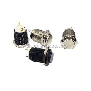 Interruttore <span class=keywords><strong>a</strong></span> Pulsante Autobloccante in Metallo Teknic Halo Piccolo Rotondo con Blocco <span class=keywords><strong>a</strong></span> Mezza Corsa ON OFF - Product Image 2