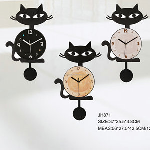 Orologio <span class=keywords><strong>da</strong></span> <span class=keywords><strong>parete</strong></span> in plastica a forma di cane e gatto <span class=keywords><strong>con</strong></span> pendolo <span class=keywords><strong>con</strong></span> <span class=keywords><strong>orologi</strong></span> <span class=keywords><strong>da</strong></span> <span class=keywords><strong>parete</strong></span> a forma di animale personalizzati - Product Image 2