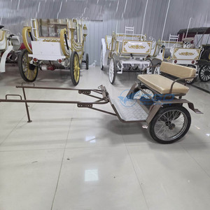 Rickshaw à deux roues directement de l'usine pour promotion – Superbe mini-chariot à chevaux/voiturette pour poney à 2 roues - Product Image 3