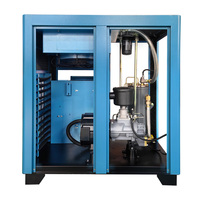 Compresseur d'air industriel rotatif à vis 20HP 15kW avec réservoir Sécheur réfrigéré 81 CFM 150 PSI 380V AC
