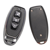 Télécommande universelle à 3 boutons pour porte de garage à cadre en métal Télécommande en double alternative pour le contrôle de la lumière LED d'alarme