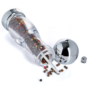 <span class=keywords><strong>Moulin</strong></span> à sel et à <span class=keywords><strong>poivre</strong></span>, moulins à <span class=keywords><strong>poivre</strong></span> classiques, manuel, rotor en acrylique transparent, grande capacité, noyau en céramique, réglage de la grosseur - Product Image 4