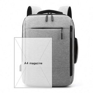 Sac à dos pour ordinateur portable en nylon durable et élégant avec port USB et doublure en polyester, design multifonctionnel - Product Image 2