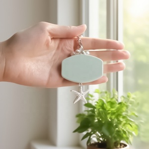 Mini-miroirs de maquillage portables, petits miroirs <span class=keywords><strong>porte</strong></span>-clés à suspendre, cadre en plastique, en stock - Product Image 4