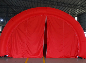Tente de réparation de <span class=keywords><strong>voiture</strong></span> gonflable rouge, <span class=keywords><strong>abri</strong></span> portable imperméable pour l'entretien et le stockage des véhicules - Product Image 5