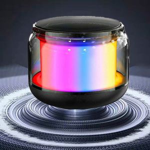 WW539 New Style Portable Fashion Mini <b>Speaker</b> RGB Colorful <b>LED</b> Light Wireless USB TF AUX Loudly Sound Control <b>Speakers</b> - Product Image 4