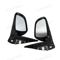 Rétroviseur latéral compatible avec Chevrolet Aveo 2007 2008 2009 2010 2011 - Non chauffant, pliage manuel, noir mat, Gauche/Droite