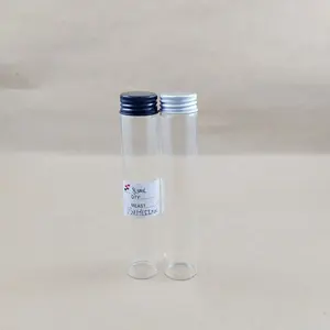 크리에이티브 디자인 80ml 알루미늄 캡 보드카 유리 튜브/Alu 나사 캡이있는 유리 보드카 튜브/와인 패키지 용 보드카 튜브 병