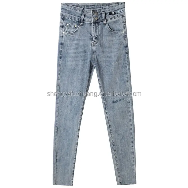 factory wholesale women's jeans hot sale ladies jeans pants factory wholesale stretch lady long jean pants