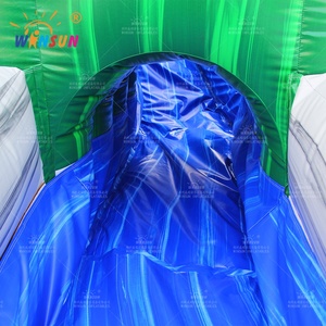 WINSUN Glissière d'eau gonflable de château de saut de frisson incurvé de chutes de noix de coco de jungle de taille énorme avec la <span class=keywords><strong>piscine</strong></span> - Product Image 6