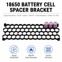 Support de fixation pour cellules de batterie en ABS+PC à motif zigzag, 4S12P 8S5P pour 18650 21700 26650