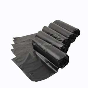 Tie Top Garbage Bag Bin Liner In Roll Maker Manufactures Rubbish Heavy Duty Plastic Trash Bags 120L Garbage Bag Wholesale