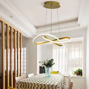 High Quality Circle Rings Pendant Light Led Bedroom Living Room Nordic Modern Chandelier Hanging Lamp