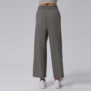 Women Wide Legged <b>Yoga</b> <b>Pants</b> Casual Mid-Waist Straight-Leg Loose <b>Pants</b> for Women Ladies Ribbed <b>Baggy</b> Wide Leg Track <b>Pants</b> Women - Product Image 5