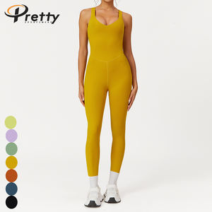 Combinaisons pour femmes Ensemble de yoga <span class=keywords><strong>nude</strong></span> Ensembles de fitness Body à dos ouvert Combinaisons de yoga Vêtements de sport Tenues de sport pour femmes - Product Image 2