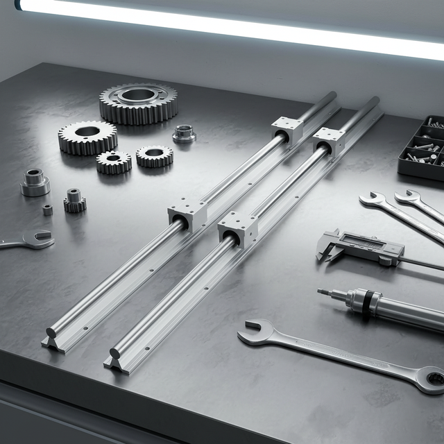 Linear Guide Rails SBR12 SBR16 SBR20 SBR25 800-4000mm UU Bearing Blocks Smooth Motion DIY/CNC Parts