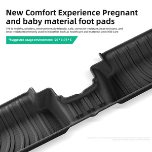 Tappetini Impermeabili per Tutte le Stagioni per <span class=keywords><strong>Toyota</strong></span> <span class=keywords><strong>Yaris</strong></span> Cross 20-22, Neri, su Misura, Resistenti, Inodori, per Interni Anteriori e Posteriori - Product Image 2