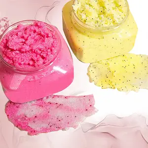 Soins de la peau bio sel de mer végétalien gommages pour le corps dropshipping sherbet karité gommage pour le corps