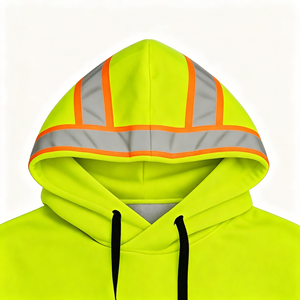 Winter Hi Visibility Reflective Safety Hoodie Fleece Insed Construction Sweatshirt Custom Logo Pocket - Product Image 4