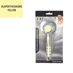 猫と犬のための便利なステンレス鋼ペットコームプラスチック材料で新しいグルーミングツール効果的なフリーコーム - Product Image 1