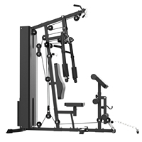 Appareil de musculation multifonctionnel tout-en-un en métal pour la maison, système de poulies pour entraînement complet du corps, renforcé