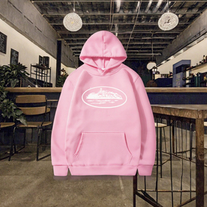 Sólido estilo callejero suelto tejido sudadera conjunto mujeres y hombres primavera Casual moda Hip-Hop sudaderas con capucha - Product Image 3