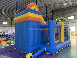 บ้านลมเป่าลมพีวีซีแบบใหม่ ดีไซน์เชิงพาณิชย์ ขนาด 6x4.5 เมตร สำหรับ 12 คน ทนทาน รูปแบบสปอนจ์บ็<span class=keywords><strong>อบ</strong></span> พร้อมสไลเดอร์ ได้รับมาตรฐาน CE - Product Image 4