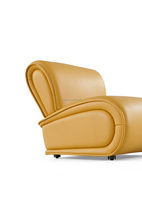 Chaise longue moderne en cuir épais de haute qualité de luxe italien léger et luxueux Design Family Living Room Lounge Chair