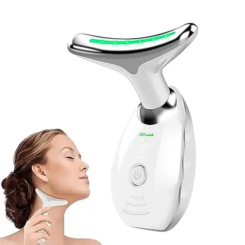 3 modos de color Herramienta para esculpir la cara y el cuello Dispositivo de masajeador facial por vibración Masajeador facial antiarrugas para el cuidado de la piel, mejora