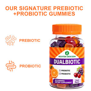 Gommes prébiotiques et probiotiques pour hommes et femmes, saveurs de fruits naturels, complément nutritionnel pour le sport - Product Image 3