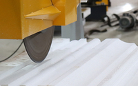 Hecho en China Puente de gran tamaño Mármol Granito Hoja de sierra de piedra Enrutador CNC Máquina de corte Grabado de corte CNC