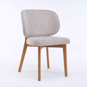 Chaises de Salle à Manger Modernes Nordiques de Luxe avec Coussin en Tissu, Structure en Bois, Mobilier de Maison et Bureau pour Salle à Manger - Product Image 4