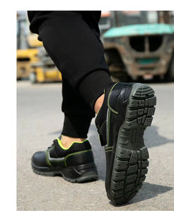 Chaussures de sécurité au travail, anti-chocs, antidérapantes, design pour l'usine, la construction, confortables, résistantes à l'usure, embout composite, lacets, unisexe, EVA - Product Image 3