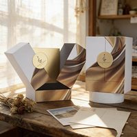 Boîte à cosmétiques en carton de luxe personnalisée avec flacon en verre vide de 50 ml et emballage cadeau magnétique sécurisé