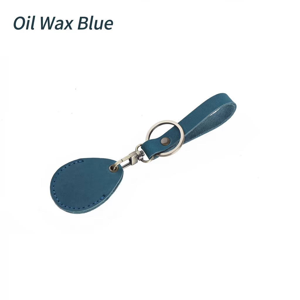Cuir ciré à l'huile bleue