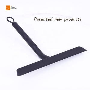 Nero in gomma siliconica tergicristallo corto manico profilo morbido per doccia in vetro <span class=keywords><strong>auto</strong></span> e pulizia delle finestre - Product Image 5