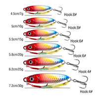 7g-30g longue coulée bionique basse appât Simulation échelle plaque de fer toutes les eaux pêche en mer d'eau douce appâts durs ciblant truite carpe