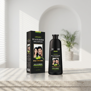 Speedy Permanent <strong>Hair</strong> Color Cream Shampoo <strong>Dye</strong> for <strong>Men</strong> and Women Super Fast Cover <strong>Grey</strong> Low Ammonia Enriched Herbal Formula - Product Image 5