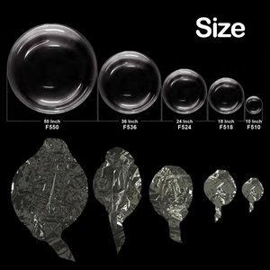 Commercio all'ingrosso 24 pollici BOBO palloncini trasparenti palloncino a bolle Globos BoBo Globos decorazione per festa di compleanno TPU Bobo palloncini - Product Image 4