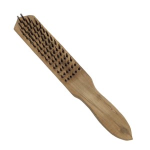 Brosse de nettoyage en fil d'acier inoxydable de qualité industrielle avec manche en bois, personnalisable OEM, prix compétitif - Product Image 2