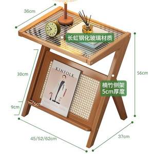 Console moderne en bois avec étagère de rangement pour l'appoint du canapé ou l'entrée - Product Image 5