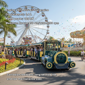 <span class=keywords><strong>Tren</strong></span> Comercial sin Rieles <span class=keywords><strong>de</strong></span> 72 Asientos para Parques y Centros Comerciales, Autobús Turístico <span class=keywords><strong>de</strong></span> Gran Capacidad, Trenes con Luces LED, Autobús Urbano sin Rieles para Entretenimiento - Product Image 2
